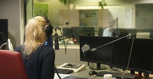 Express FM interviewer speaking with Aurora New Dawn