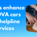 Woman helping the DVA car helpline service