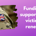 banner showing British armed forces